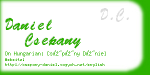 daniel csepany business card
